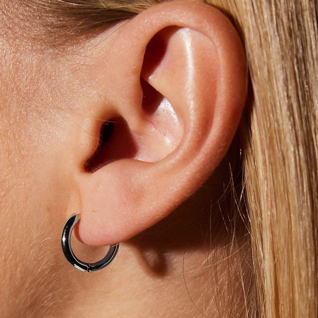 SILVER HOOP EARRINGS