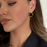 YUNTLY BLACK EARRINGS