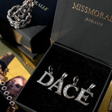 SILVER LETTER NECKLACE