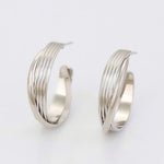 SILVER TESA HOOP AUSKARI