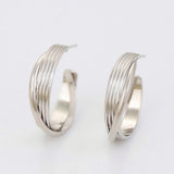 SILVER TESA HOOP AUSKARI