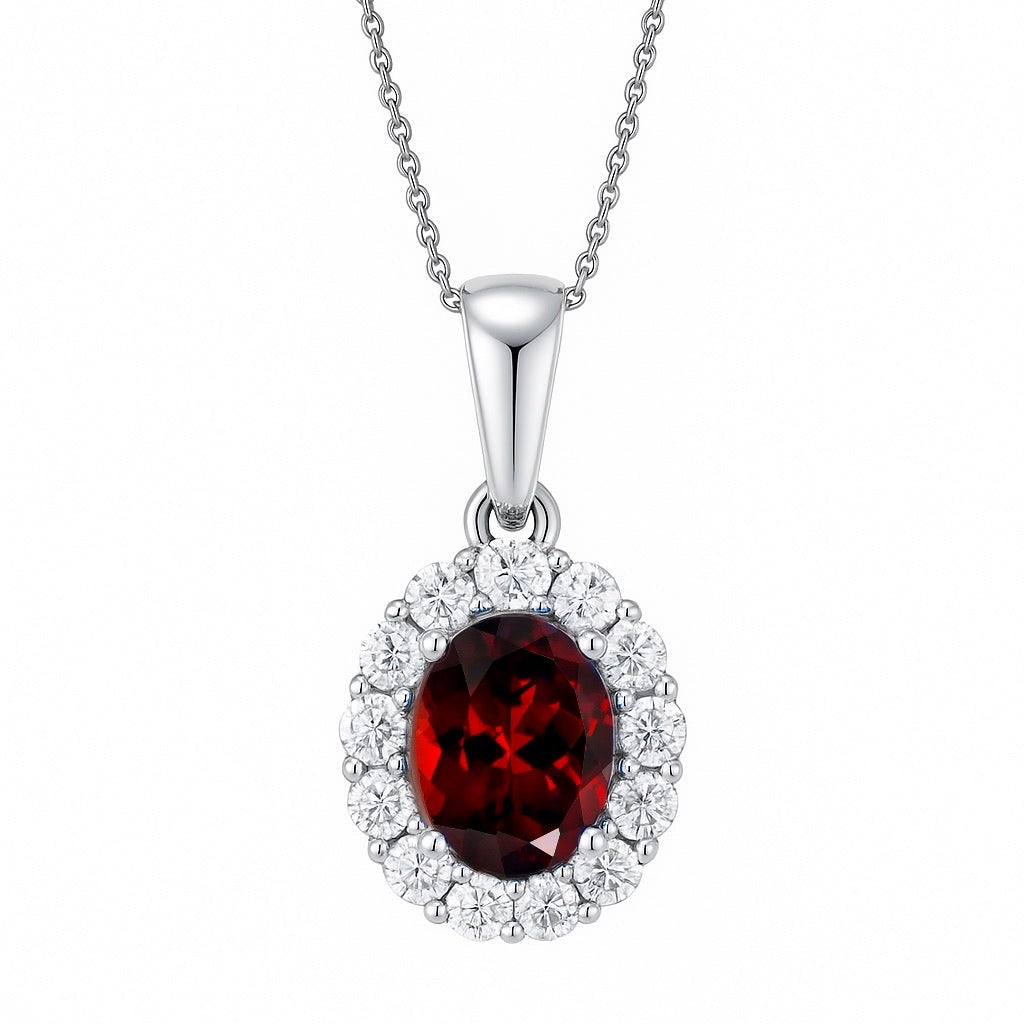 BURGUNDY VICTORIA NECKLACE