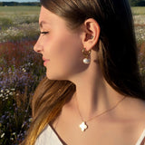 PEARLIE HOOPS EARRINGS