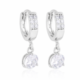 SILVER HALO EARRINGS