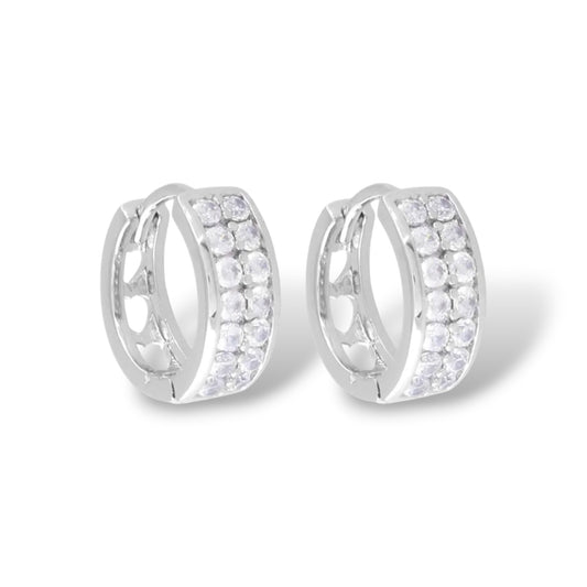 TEALA SILVER HOOP