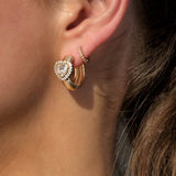 HELEN HEART HOOP EARRINGS