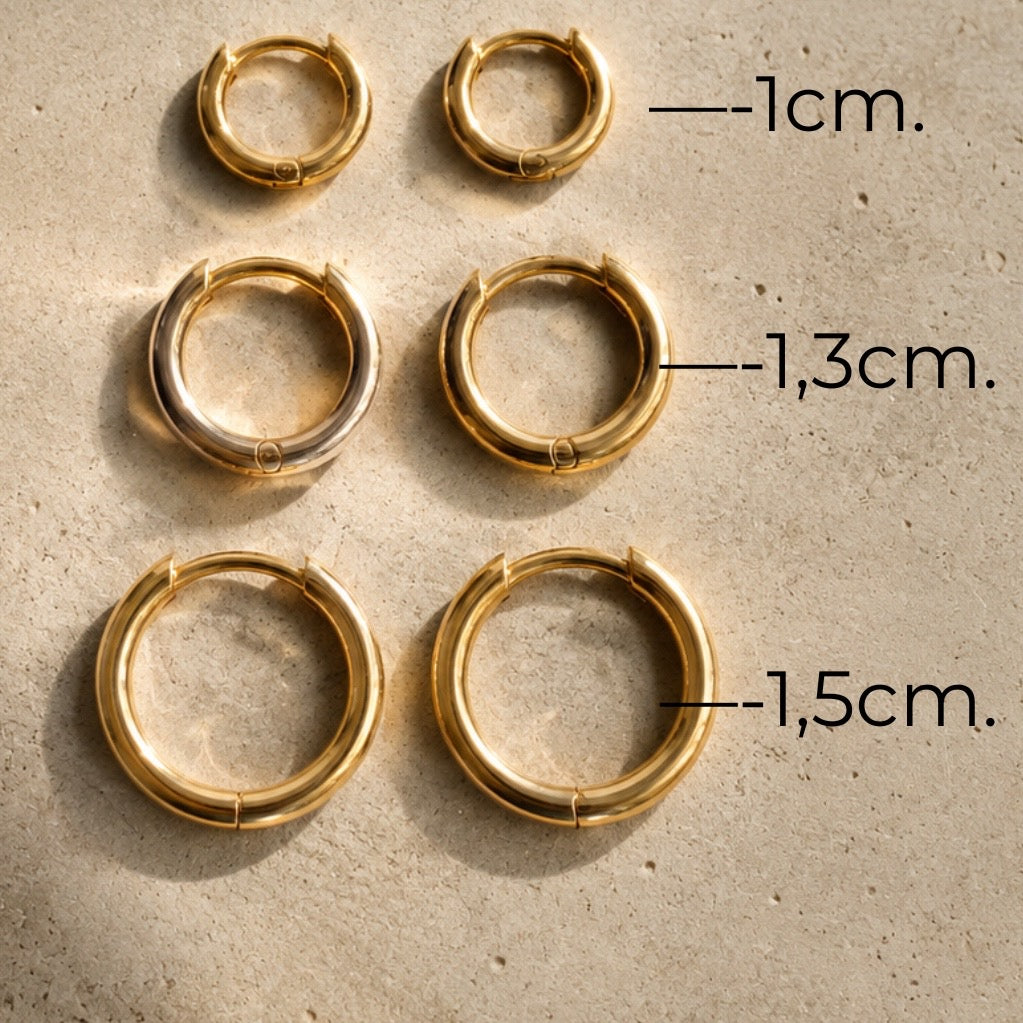 GOLD HOOP EARRINGS