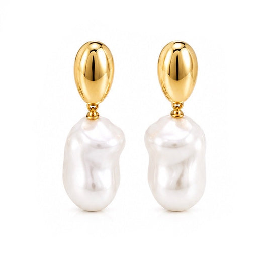 OCEAN PEARL DROP EARRINGS