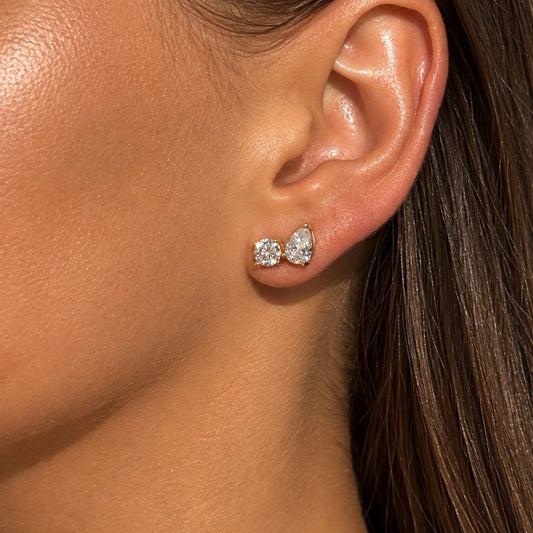 TEARDROP DOUBLE EARRINGS