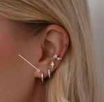 SILVER HOOPY EARRINGS
