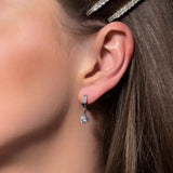 SILVER HALO EARRINGS