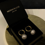 PEARLIE HOOPS EARRINGS
