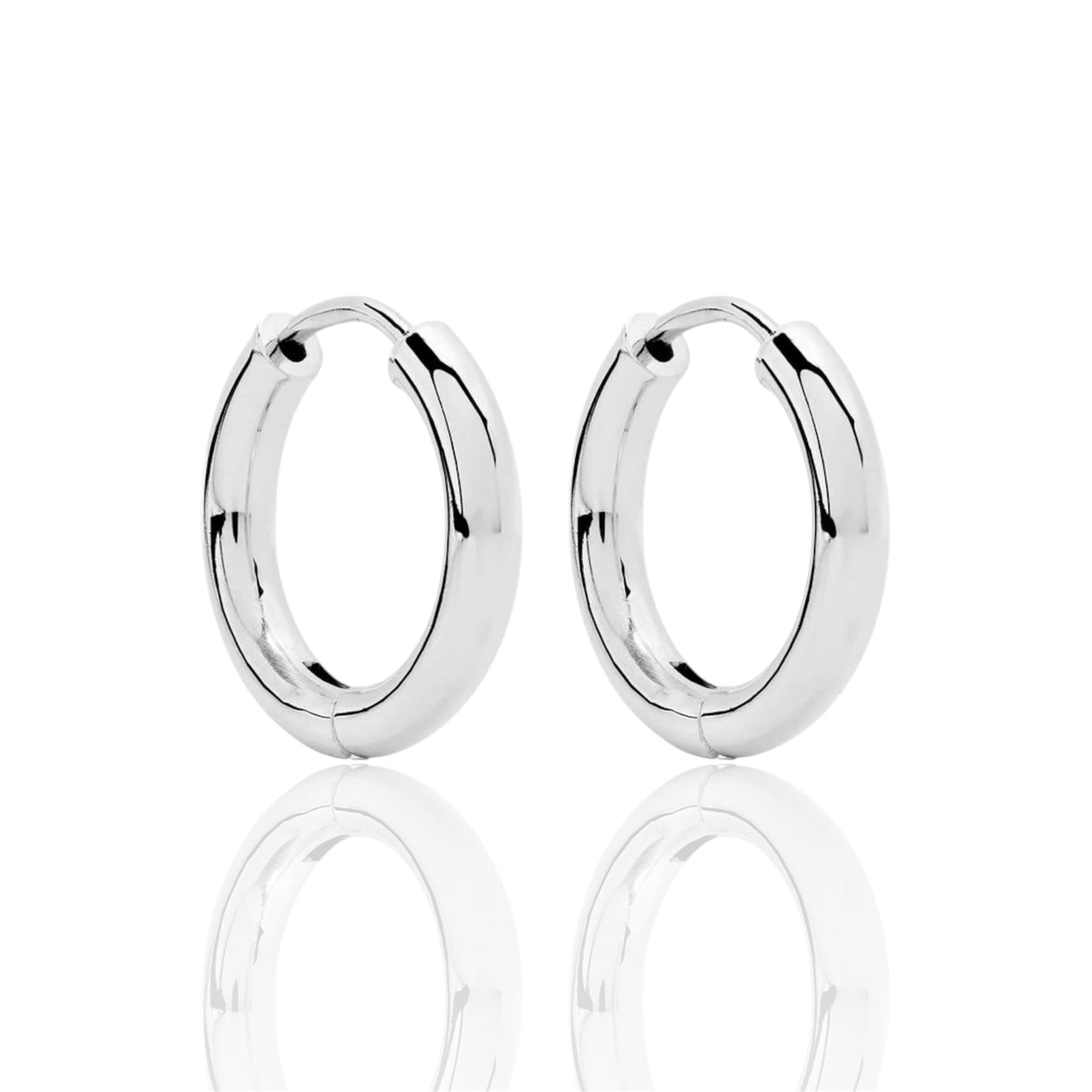 SILVER HOOP EARRINGS