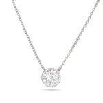 SILVER ROUND CUT NECKLACE