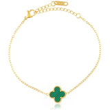 EMERALD LEAF BRACELET
