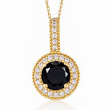 BLACK MELINDA NECKLACE