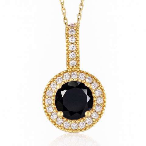 BLACK MELINDA NECKLACE