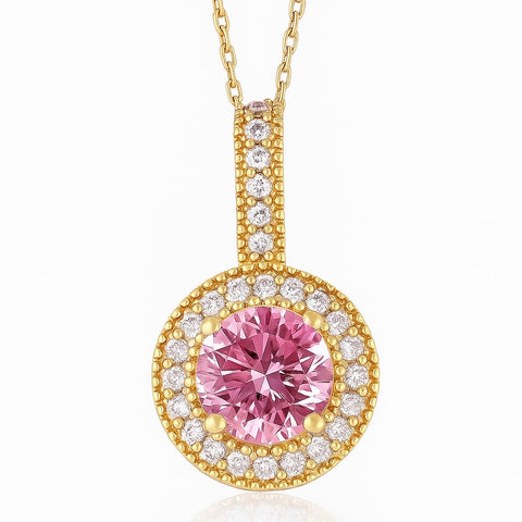 PINK MELINDA NECKLACE