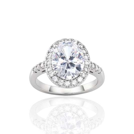 SILVER HALO LUXE RING
