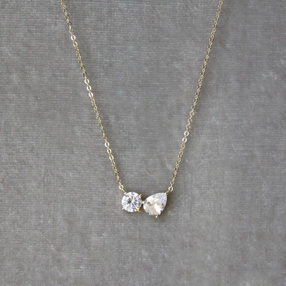 TEARDROP DOUBLE LUXE NECKLACE