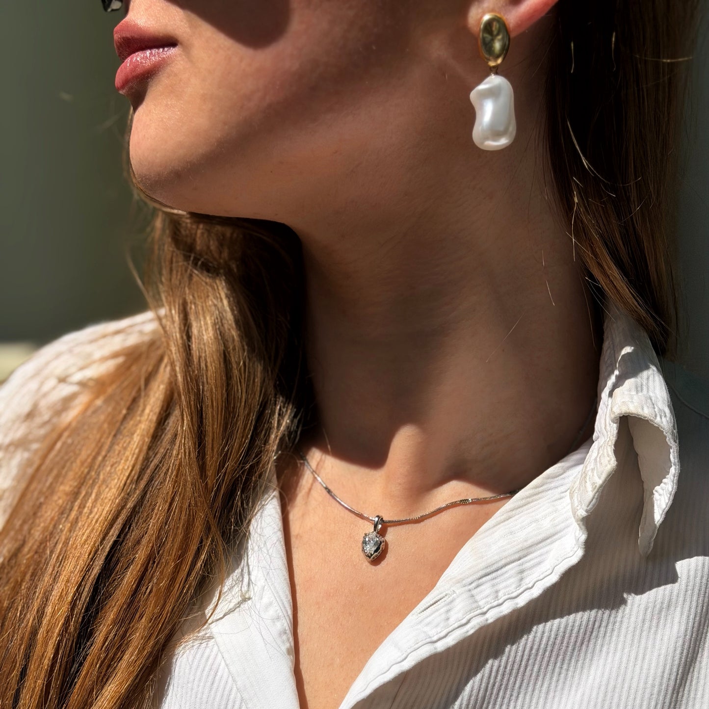 OCEAN PEARL DROP EARRINGS