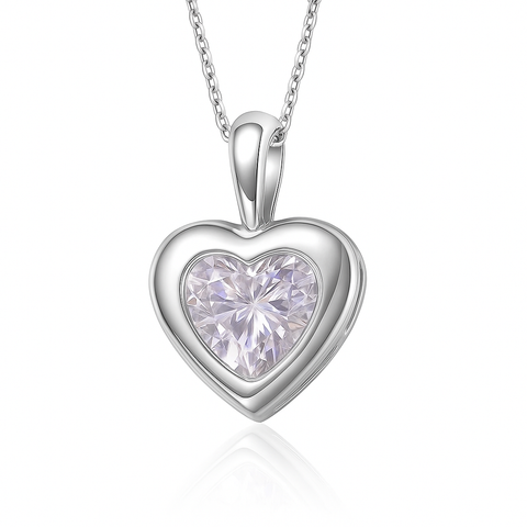 SILVER LOVE NECKLACE