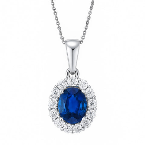 SAPPHIRE VICTORIA NECKLACE