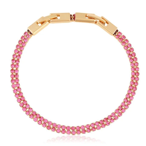 PINK TENNIS DOUBLE BRACELET