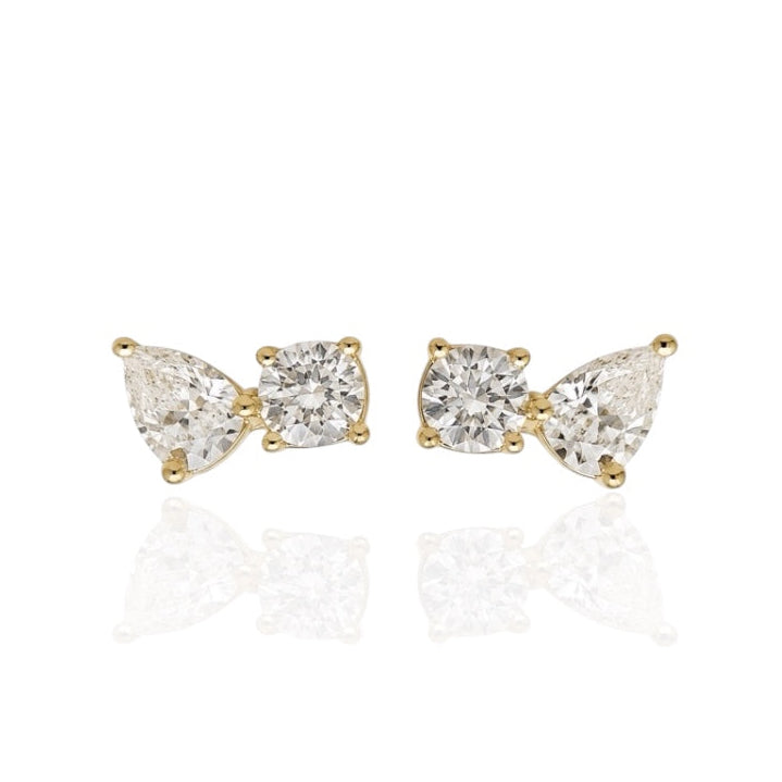 TEARDROP DOUBLE EARRINGS