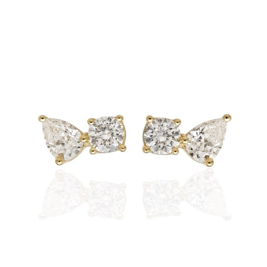 TEARDROP DOUBLE EARRINGS